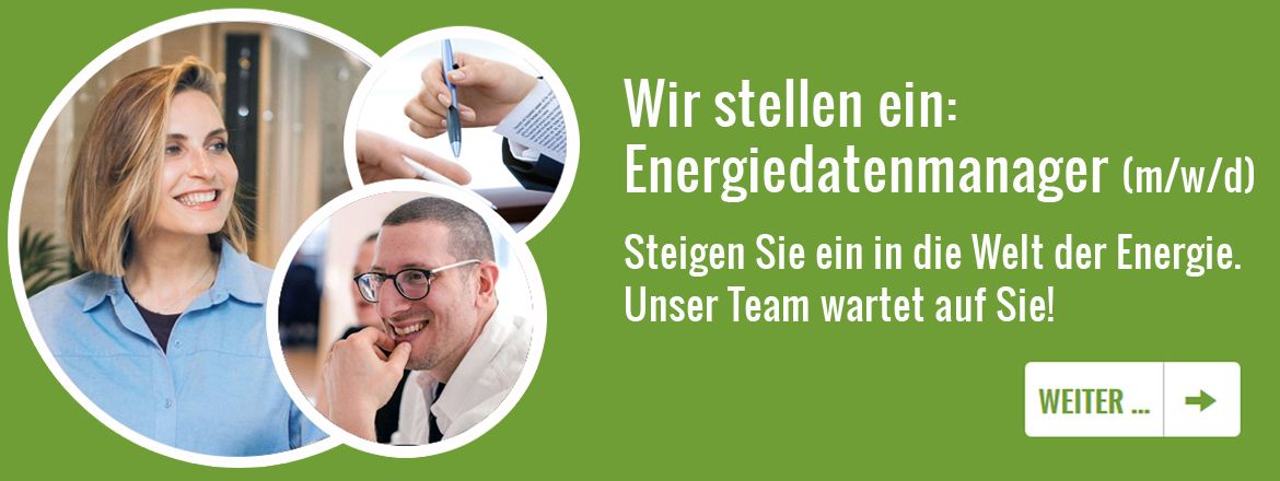 Wir stellen ein: Energiedatenmanager (m/w/d)