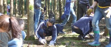 Baumpflanzaktion am Haarer Wasserwerk