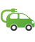 Icon mit Elektroauto